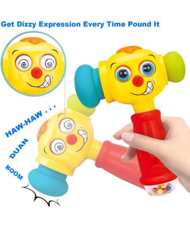 Hola Baby Toys for 1 Year Olds | Music Hammer Rattles & Educational Games | Perfect Birthday Gift for Girls with Light & Sound - Buy Online on SooperMarket.com