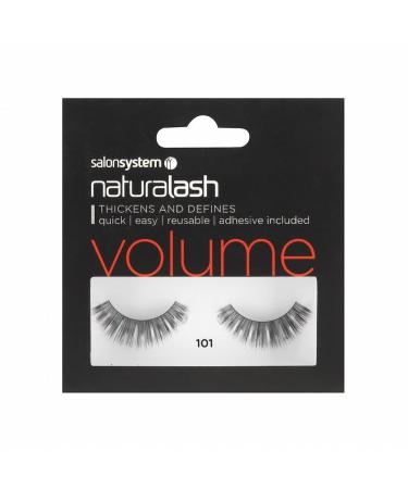 Salon System Naturalash Quick and Easy Re-Usable Black 101 Lashes