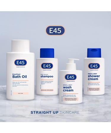 E45 Bath Oil 500 ml E45 Bath Oil Emollient to Moisturise & Hydrate Dry Skin Gently Cleanses for Soft Skin Soap Free & Perfume Free Emollient Bath & Shower Oil Body Wash - Dermatologically Tested - Buy Online on SooperMarket.com
