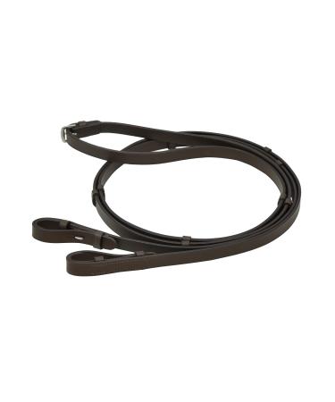 You leather reins with stopper black pony