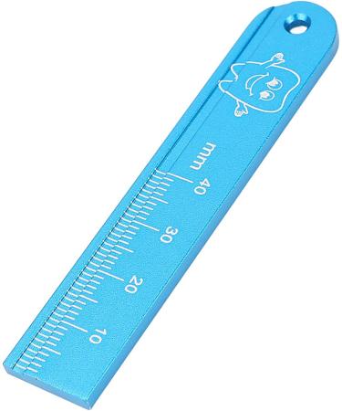 Lizealucky Dental Ruler - Endo Ruler for Accurate Measurements | Aluminum Alloy Oral Gauge | AutoClavable Endodontic Instrument in Blue - Buy Online on SooperMarket.com