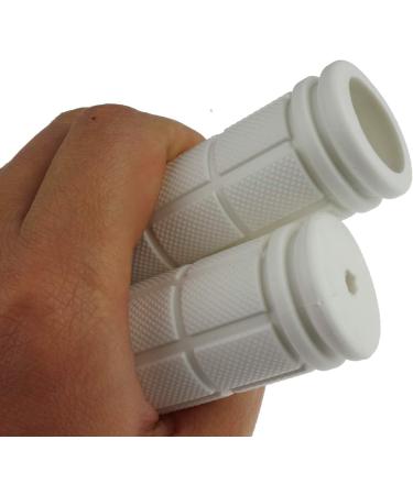 Kasteco 2 Pairs Mushroom Handle Bar Grips for BMX/Road Mountain Bikes - White - Buy Online on SooperMarket.com