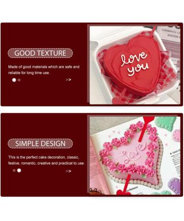 Didiseaon 20pcs Valentine's Day Cake Inserts Fruit Cake Bridal Shower Picks Appetizer Toothpicks Decorative Cake Inserts Red Decor Paper Cups Birthday Cake Decoration Dessert Arrow - Buy Online on SooperMarket.com