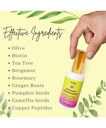 Hair Growth Advanced - Unisex Biotin & Rosemary Oil Formula for Thicker Fuller Hair | Combat Hair Loss & Damage Internationally Shipped - Buy Online on SooperMarket.com