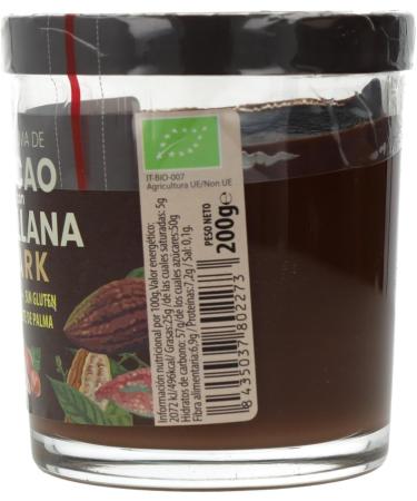 Crema de Cacao Negro con avellanas bio 200g Sol Natural - Buy Online on SooperMarket.com
