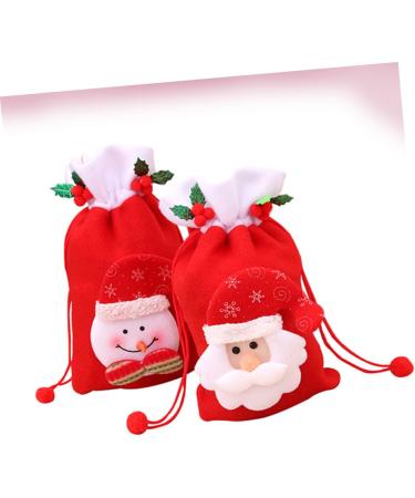 KOMBIUDA 2pcs Christmas Favor Bag Christmas Bag Candy Bag for Christmas Bag Portable Apple Bag Child - Buy Online on SooperMarket.com