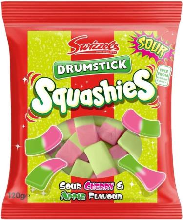 Sweet Bundle With Swizzels Drumstick Squashies Bubblegum Flavour 120g x3 Squashies Sour Cherry & Apple Flavour 120g x3 & Squashies Original Raspberry & Milk Flavour 120g x3 (9 Pack) - Buy Online on SooperMarket.com