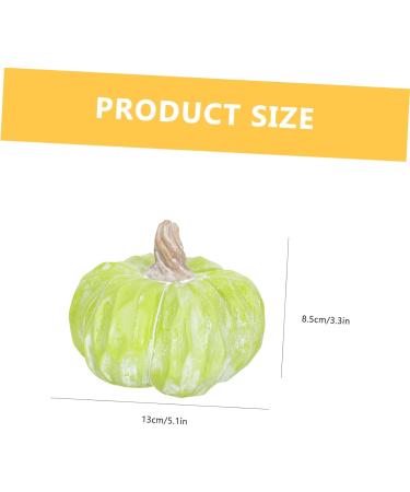 HOLIDYOYO 3pcs Pumpkin Decoration Autumn Rustic Pumpkin Desk Topper Figurines for Outdoors Fake Pumpkin Thanksgiving Day Pumpkin Ornament Decorative Pumpkin Ceramics Window Gift Greenx3pcs 13X13CMx3pcs - Buy Online on SooperMarket.com