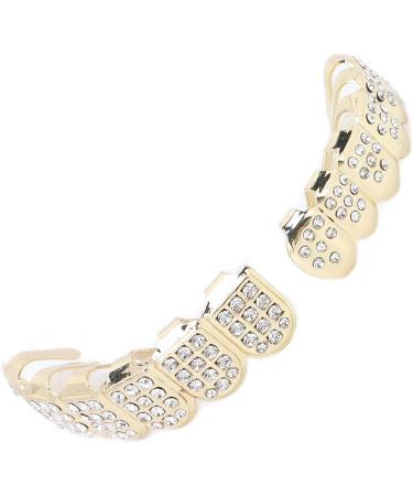 Hip Hop Teeth Set Teeth Protection Hip Hop Teeth Brace for Halloween Party for Hip Hop Fashion Shows for Birthday(gold) - Buy Online on SooperMarket.com