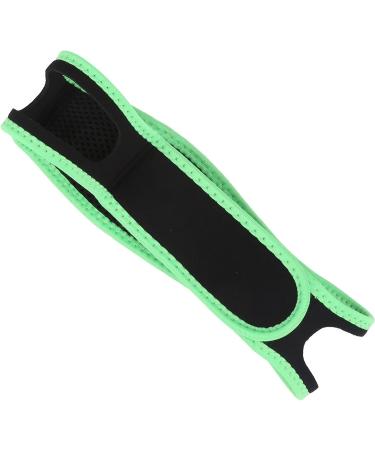 Adjustable Anti-Snoring Chin Strap for Better Sleep | Breathable Jaw Support Belt with Fluorescent Green Edge Covering - Buy Online on SooperMarket.com