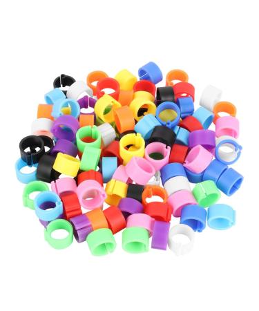 Yardwe 200 STK Parrot Foot Rings Bird'sbone Rings Rings Tauben Bird Bein Labe Feet Bands Rings For Identification of Tauben Tauben Foot Band Watching Size 2 As shown