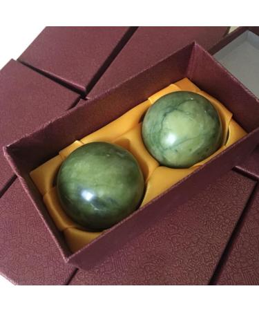 Shop Jade Massage Balls - 2pcs Hand Massager for Stress Relief & Health | Baoding Exercise Roller - Buy Online on SooperMarket.com