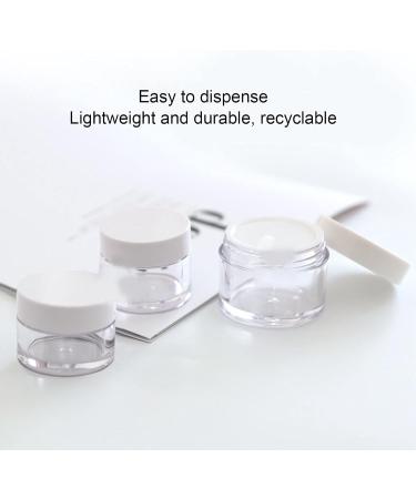 Yosoo 50g Round Clear Cream Jars 4Pcs - Reusable Containers for Cosmetics, Samples, Herbs - Buy Online on SooperMarket.com