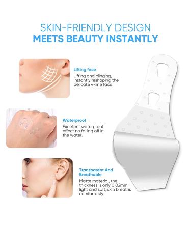 Senhorita Face Lift Tape 90Pcs - Instant V-Line Lifting & Tightening, Invisible Ultra-Thin High Elasticity Tape for Hiding Facial Wrinkles - Buy Online on SooperMarket.com