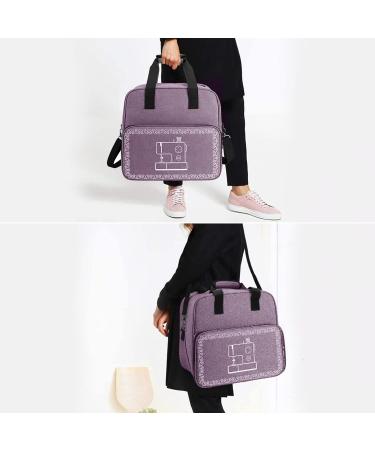 WITSTEP Sewing Machine Case Portable Travel Tote Bag for Singer/KPCB Mini Machine & Accessories in Purple with Adjustable Strap & Pockets - Buy Online on SooperMarket.com