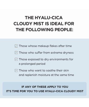 SKIN1004 Hyalu-CICA Cloudy Mist 120ml - Hydrating & Calming with Green Tea Water - Buy Online on SooperMarket.com
