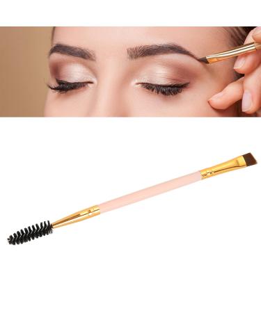 Double Ended Eyebrow Brush Create A Three-Dimensional Eyebrow Make Up Angled brow brush for eyebrow powders waxes()
