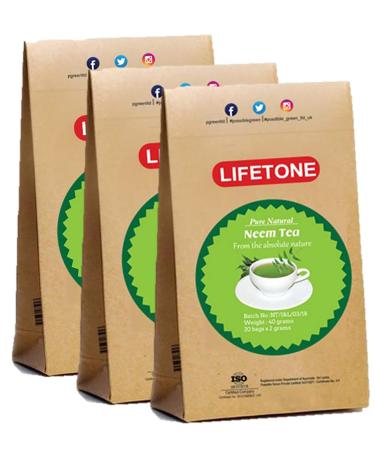 lifetone the tea for better life Neem Leaf Tea | Teatox Extreme Detox |100% Natural and Tropics (60 Tea Bags)