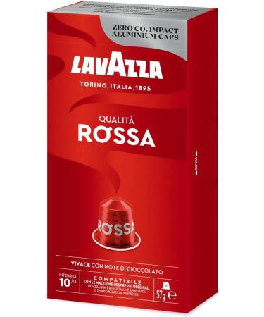 Nespresso Compatible Lavazza Qualita Rossa 10 Aluminium Coffee Capsules (4) - Buy Online on SooperMarket.com