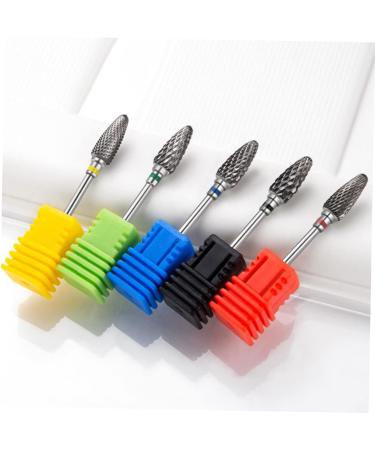 PLAFOPE Nail Polisher Drill Bits for Nail Professional Drill Bits Nail Grinding Drill Bit Nail Art Supplies Nail Drill Bit Metal Nail Bits Nail Grinding Heads Nail Drill Tips Polishing Bit 7x1.3cm As Shown 1 - Buy Online on SooperMarket.com