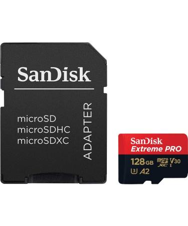SanDisk 128GB Extreme PRO microSD Card | SDSQXCD-128G-GN6MA | 200MB/s Read | 90MB/s Write | C10 UHS-I | U3 V30 A2 - Buy Online on SooperMarket.com