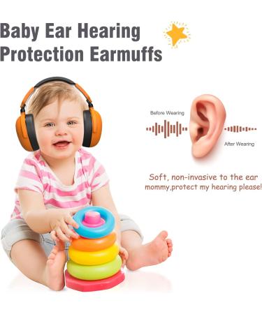 Baby Ear Hearing Protection | Adjustable Noise Cancelling Earmuffs for Kids (3-36 Months) | Ideal for Airplane, Firework, Concert | Hearing Protectors for Infants - Buy Online on SooperMarket.com