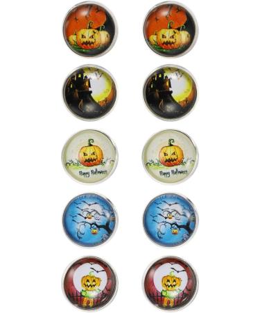 EXCEART 10 Pairs Halloween Earrings Mens Earring Pierced Earrings for Women Earrings Studs for Grils Mix Man - Buy Online on SooperMarket.com