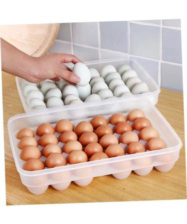 KOMBIUDA 34 Eggs Large Capacity Egg Holder Egg Crisper Grids Egg Holder Egg Container Egg Plate High Capacity - Buy Online on SooperMarket.com