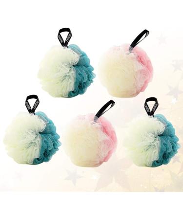 Buy Cabilock 5pcs Kids Shower Scrunchie Bathbombs - Soft Mesh Sponge Poufs for Fun Bathing Experience - Buy Online on SooperMarket.com