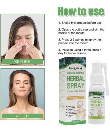 Fengyang Herbal Lung Cleaning Spray - 2PCs Powerful Detox & Breath Support - Buy Online on SooperMarket.com