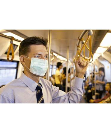 Shatchi Disposable Facial Mask with Ear Loop 3-Ply Blue (Pack of 100) - Buy Online on SooperMarket.com