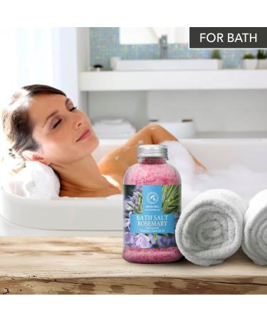 Buy Rosemary Salt 600g - Natural Sea Salt with Essential Rosemary Oil for Bathing Relaxation and Aromatherapy - International Shipping Available - Buy Online on SooperMarket.com
