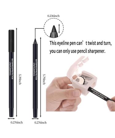 SUMEITANG 25 Colors Eyeliner Pencil Set - Rainbow Metallic Glitter Gel Pen Kit for Waterproof Eye Makeup - Buy Online on SooperMarket.com