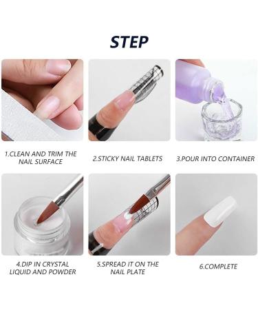 Acrylic Nail Liquid Monomer Professional Acrylic Nail System Nail Monomer Liquid Extension Non-yellowing Manicure Crystal Powder Carving Fluid 40ml - Buy Online on SooperMarket.com