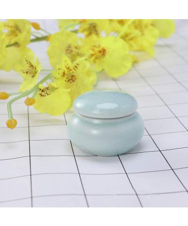 UPKOCH Mini Ceramic Cream Jars for Cosmetics & Toiletries - 4.6X2.7X3.5CM (Blue) - Perfect for Lotion Shampoo & Hand Cream Storage - Buy Online on SooperMarket.com