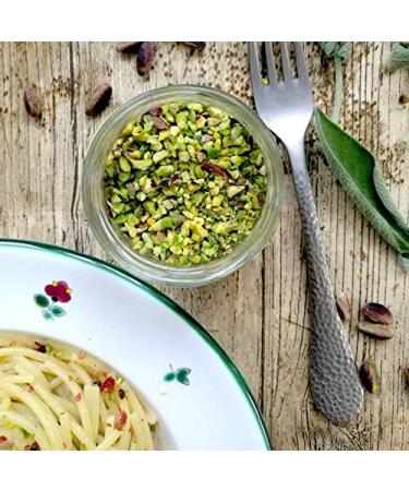 Sciara Chopped Sicilian Pistachios from Bronte Italy - Premium Quality in Glass Jar 100g - Buy Online on SooperMarket.com