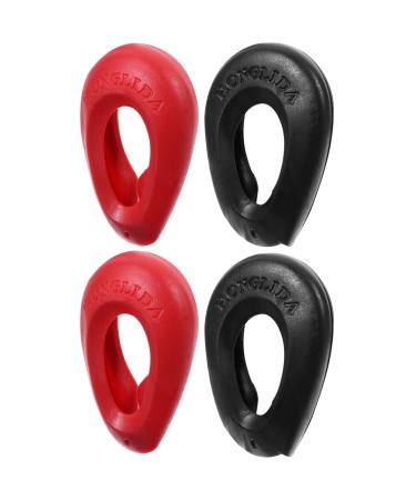 KALLORY Bathing Accessories 2 Pairs of silicone ear cover silicone ear protector hair salon earmuffs Silicone Earmuffs Bath Accessories 8X5.5cm Random Color