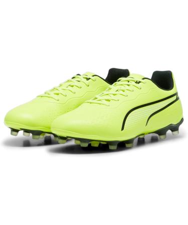 PUMA Unisex King Match FG/AG Soccer Shoes - Electric Lime & Black - Size 44.5 EU | International Shipping Available - Buy Online on SooperMarket.com