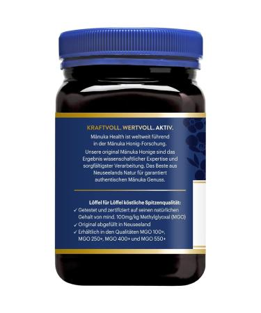 Buy Manuka Health MGO 400+ & MGO 100% Pure Manuka Honey Bundle - 500G | Premium New Zealand Honey with Certified Methylglyoxal - Buy Online on SooperMarket.com