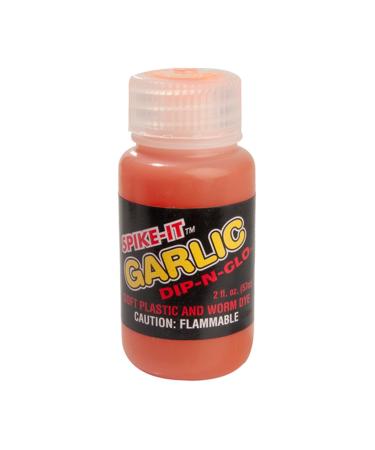 Spike-It Dip-N-Glow Lure Dye Orange 2 oz. Garlic