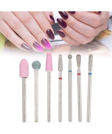 Nail Drill Bits High Efficiency Good Stability Manicure Grinding Tips Diamond Sand Wear Resistant for Nail Art Salon(NO.01) - Buy Online on SooperMarket.com