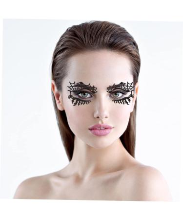 ABOOFAN Halloween Fake Eyelashes 2 Pairs eye shadow stickers false eyelashes Paper halloween eyelashes cross false eyelashes for Fluffy Eyeslash - Buy Online on SooperMarket.com