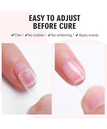 Canvalite Gel Nail Glue - Upgrade Long Lasting UV Nail Adhesive for Nail Extensions | Super Strong Pink Gel for DIY Nail Art - Buy Online on SooperMarket.com