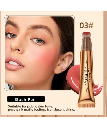 Pakivs 3 Pcs Cream Contour Sticks with Cushion Applicator - Waterproof 3-in-1 Contour, Highlighter & Blush Pen Set for Easy 3D Face Makeup - Buy Online on SooperMarket.com