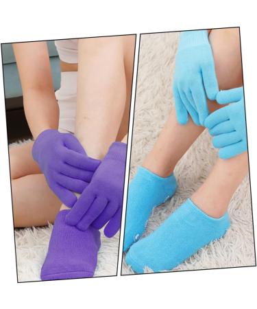 Mikinona 2 Sets Hand and Foot Care Set Moisturizing Gloves Gel Socks Spa Socks Dry Hands Gloves Hydrating Socks Dry Cracked Hands Gloves Moisturizing Mitten Moisturizing Socks Vegetable Gel - Buy Online on SooperMarket.com