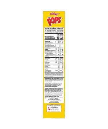 Kellogg's Corn Pops Cereal 10oz Box - Kids' Favorite Breakfast Snack with 8 Vitamins and Minerals - Buy Online on SooperMarket.com