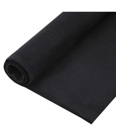 Pllieay 14 Count Big Size Black Classic Reserve Aida Cloth Cross Stitch Cloth Fabric, 1 Pack, 59 by 39 Inch