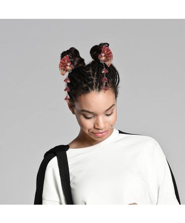 Didiseaon Wedding Decor Flower Hair Accessories Japanese Style Hair Clips Hair Barrette Tassel Flower Hairpin Traditional Tsumami Bobby Pin for Graduation Wedding Party Bridal Hair Clip - Buy Online on SooperMarket.com