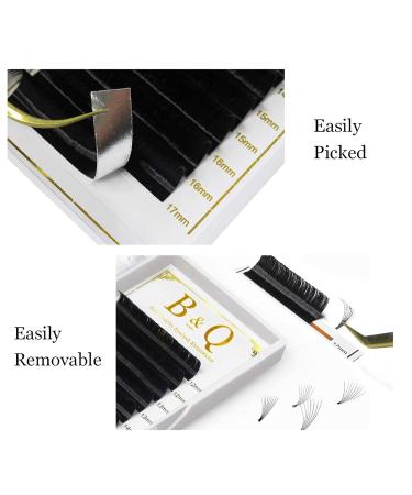 Easy Fan D-0.05 11mm D Curl Mega Volume Lash Extensions - 10-25mm | Flowering Lashes - Buy Online on SooperMarket.com
