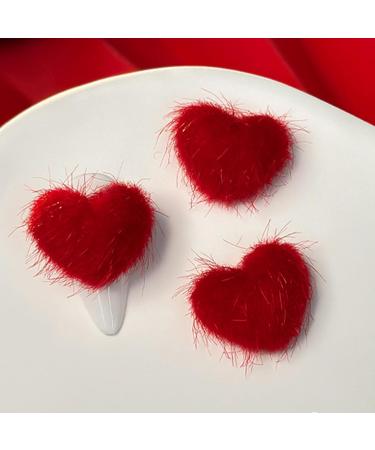Love New Year Nail Crystal Heart Nail Art Plush Heart Nail Art Decoration Nail Supplies For Girl Crystal Heart Nail Art Love Nail Plush Heart Nail Art Decor - Buy Online on SooperMarket.com